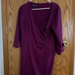 Jones New York Purple Long Sleeve Dress Size 12